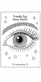 Friendly Eye coloring page preview